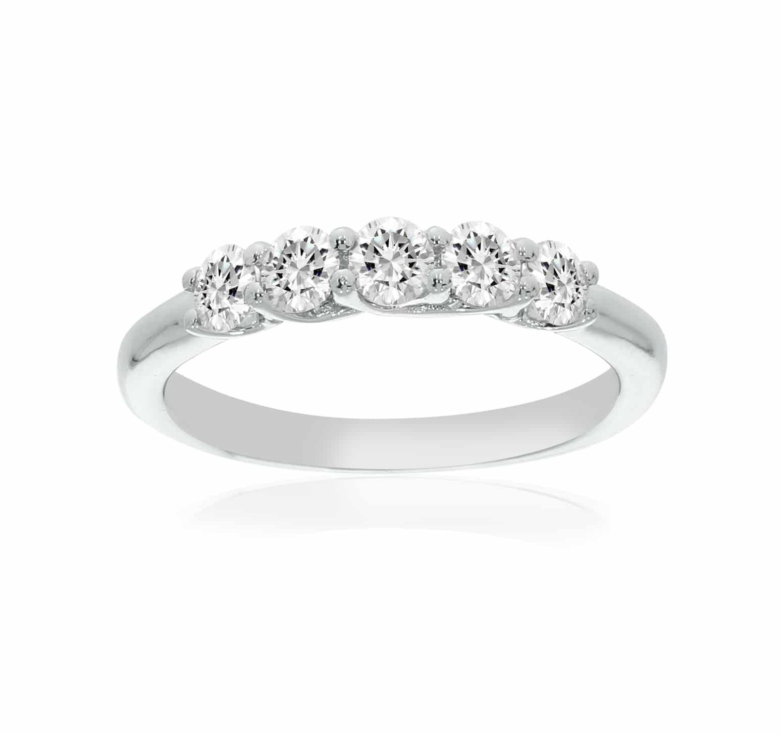 Dainty Wedding Rings Anniversary Bands Promise Rings and Stackable Bands La Joya 1/4 Carat Total Weight Solid 10k White Gold Certified Lab Grown Diamond Rings for Women ctw Ring Size 9.5