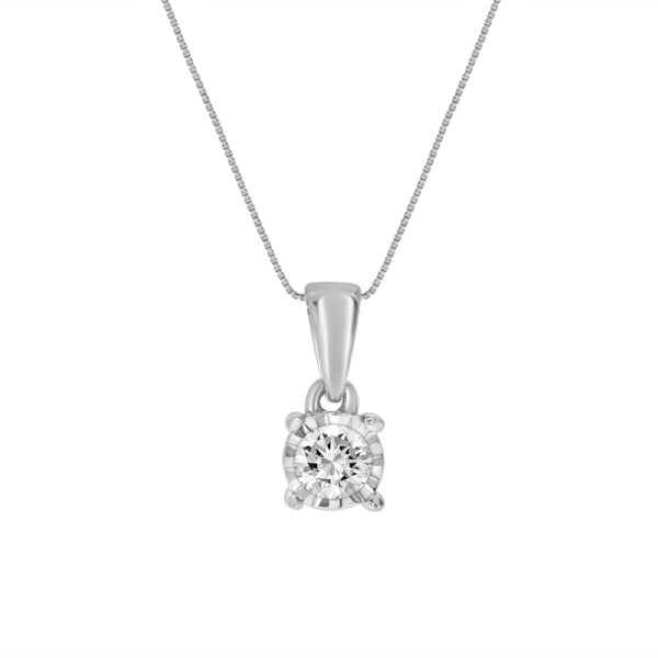 Dainty Silver Lab Created Diamond Necklaces - La Joya