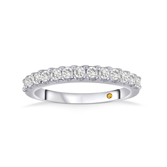 Lab Created Diamond Pave Wedding Ring in Gold | Yara