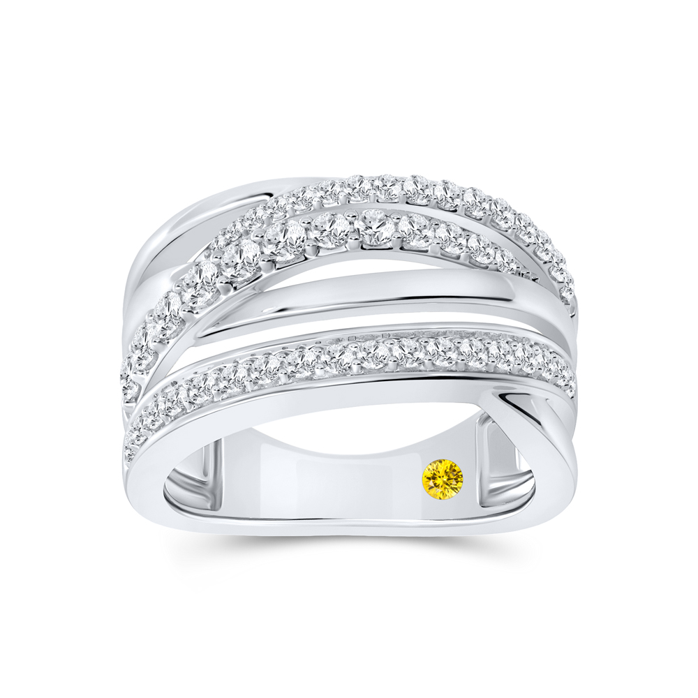 Multi Row Lab Created Diamond Anniversary Ring (7/8 ct. tw.) | Mor