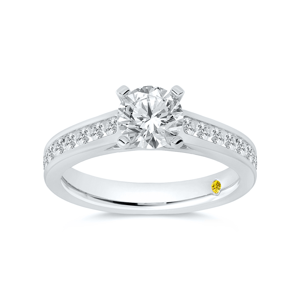 Lab Created Diamond Engagement Ring In Gold | Shyra