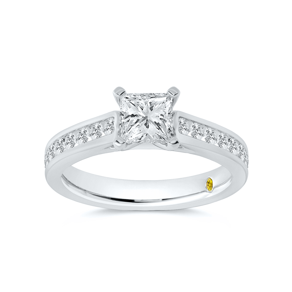  Lab Created Diamond Engagement Ring In Gold | Shyra