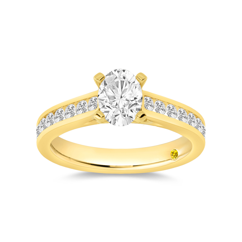 2 Carat Oval Shape Lab Grown Diamond Ring | Shyra | La Joya