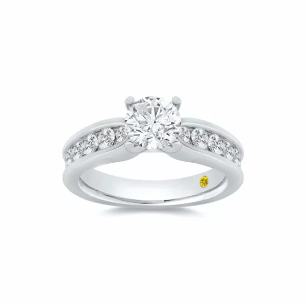 Lab Created Diamond Engagement Ring in Gold | Olivia