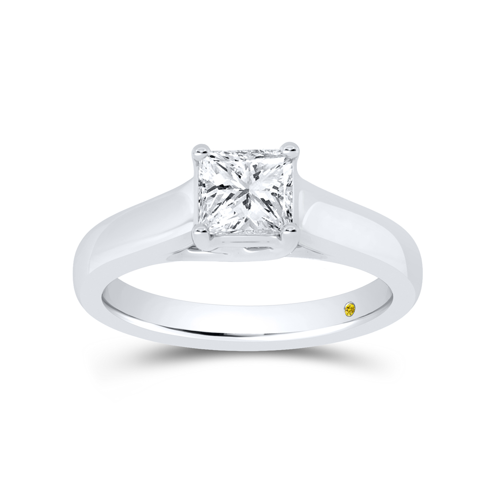 Lab Created Solitaire Diamond Engagement Ring | Alice