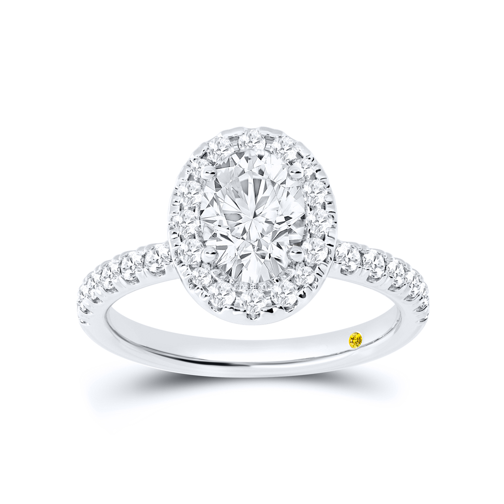 Lab Created Diamond Engagement Ring in Gold | Luci