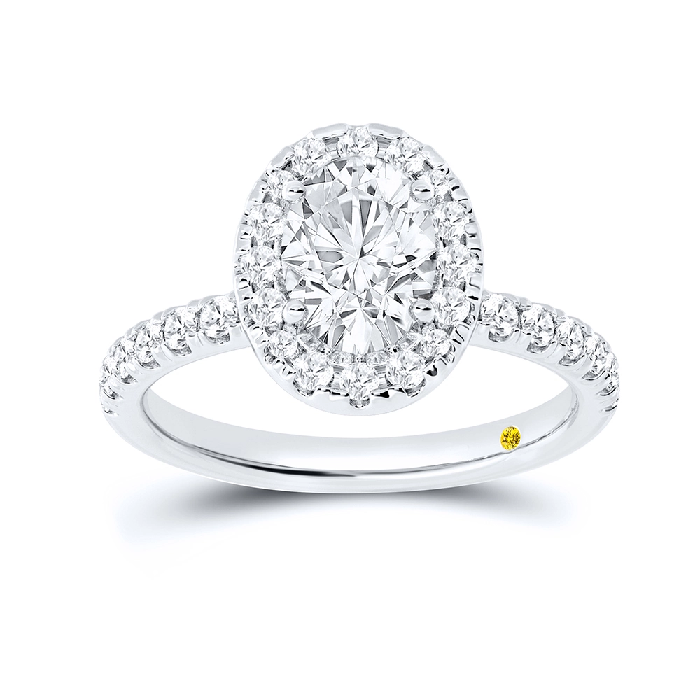 Lab Created Diamond Engagement Ring in Gold | Luci