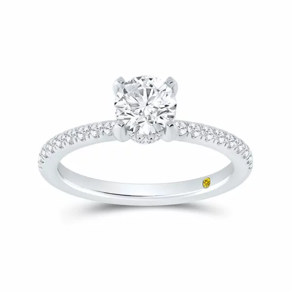 Lab Created Diamond Engagement Ring in Gold | Dede