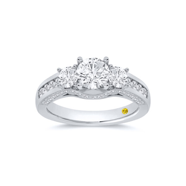 Lab Created Diamond Engagement Ring in Gold | Osha