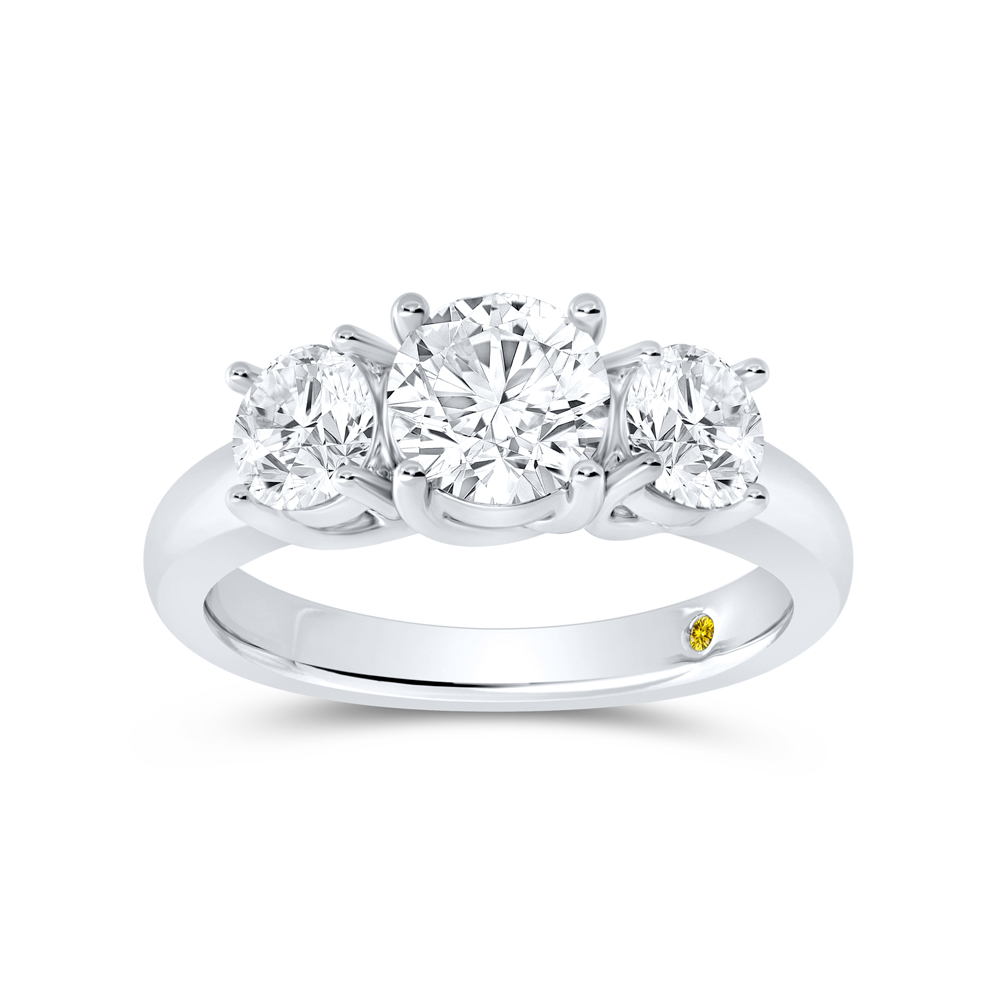 Lab Grown Diamond Engagement Ring in Gold | Sian