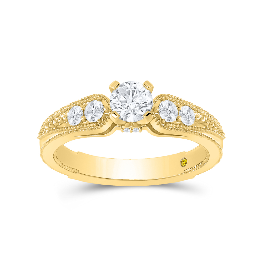 Lab Grown Diamond Engagement Ring in Gold | Ash