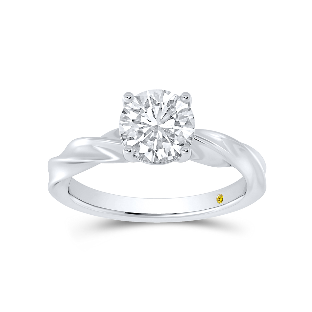 Lab Created Pear Shape Diamond Solitaire Ring in Gold | Rein