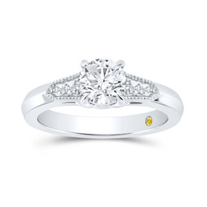 Vintage Inspired Lab Created Diamond Engagement Ring - La Joya