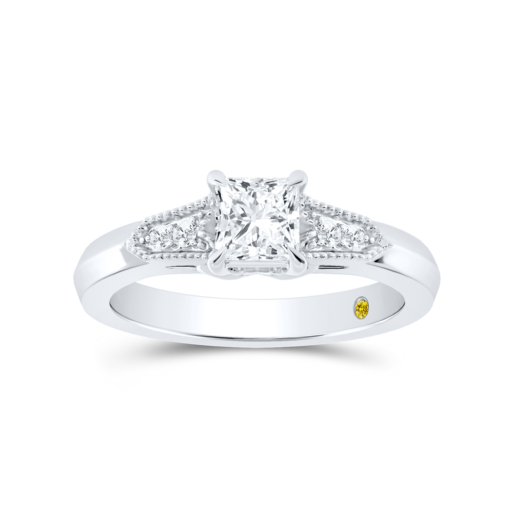 Vintage Inspired Lab Created Diamond Engagement Ring (3/4 ct. tw.) | Malke