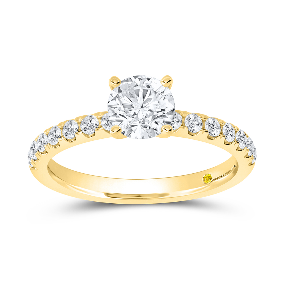 Lab Grown Diamond Engagement Ring in Gold | Carol