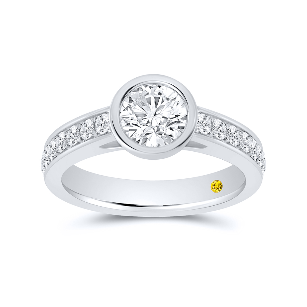 Pave Set Lab Grown Diamond Engagement Ring | Mariah