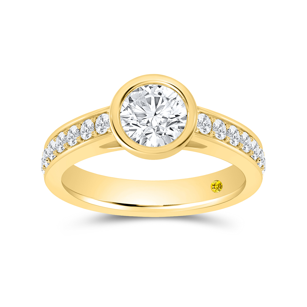 Lab Grown Diamond Engagement Ring in Gold | Mariah