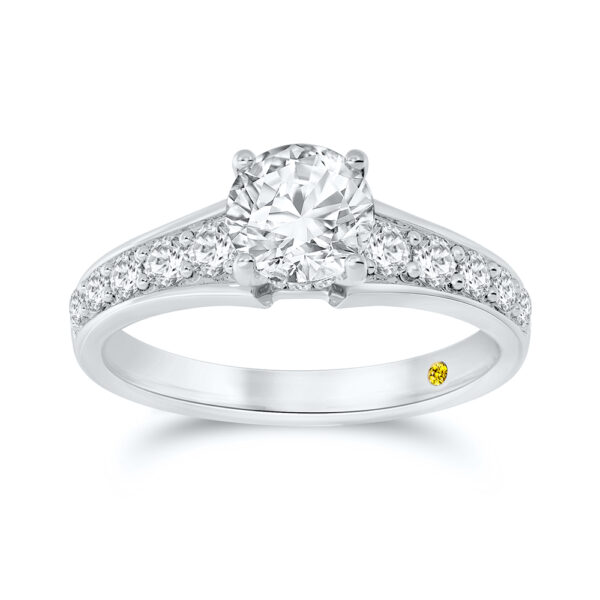 Lab Grown Diamond Engagement Ring in Gold | Kate