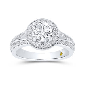 Lab Grown Diamond Engagement Ring in Gold | Nadia