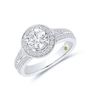 Lab Grown Diamond Engagement Ring in Gold | Nadia