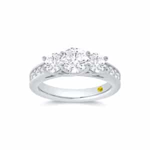 Buy Channel Set Lab Grown Diamond Engagement Ring in 10k White Gold - La Joya