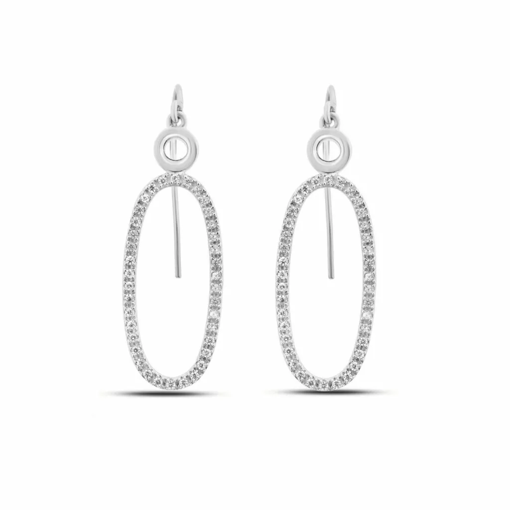 Lab Created Dangling Diamond Earrings (3/8 ct. tw.) | Perle