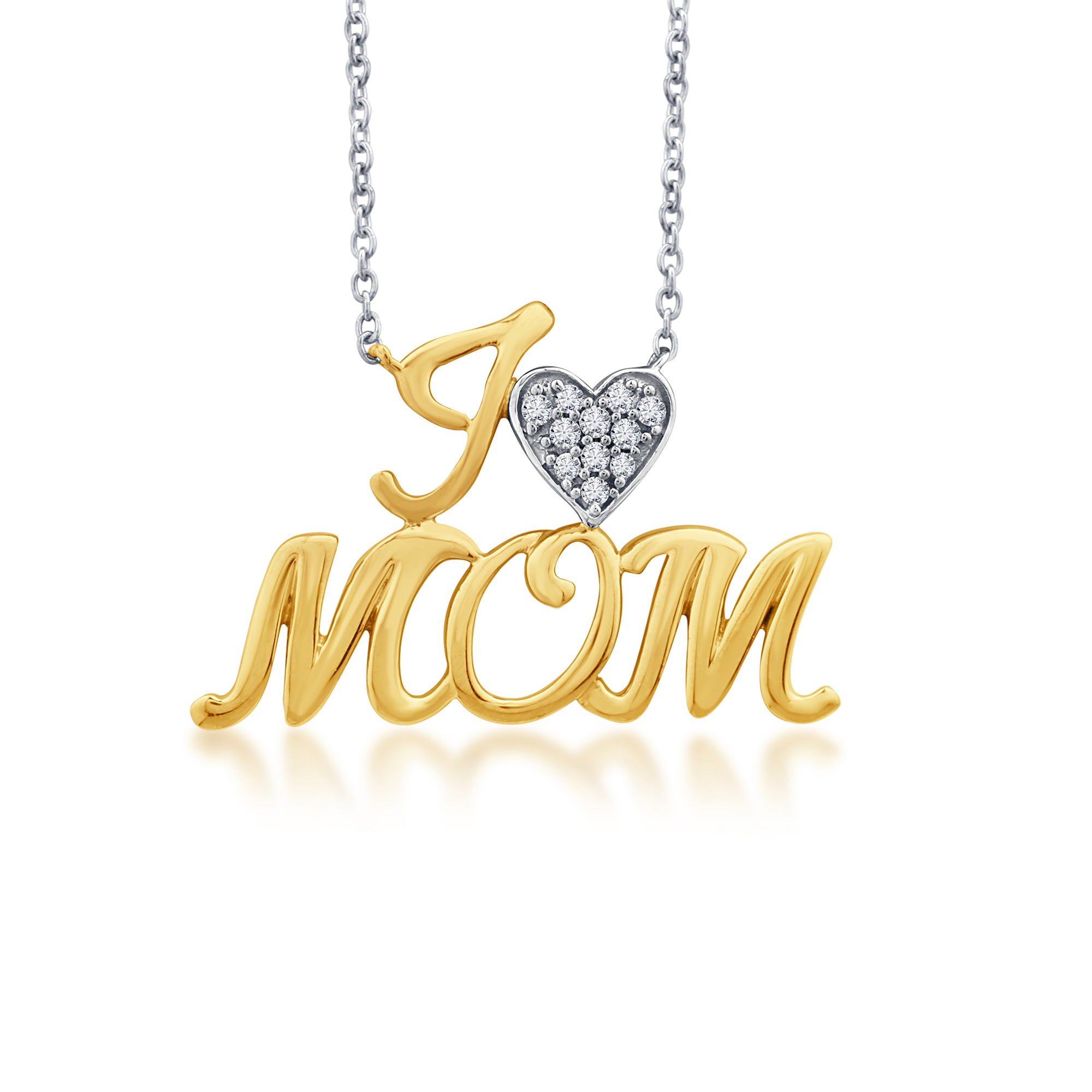 Lab Grown Diamond Necklace for Mom (1/10 ct. tw.)