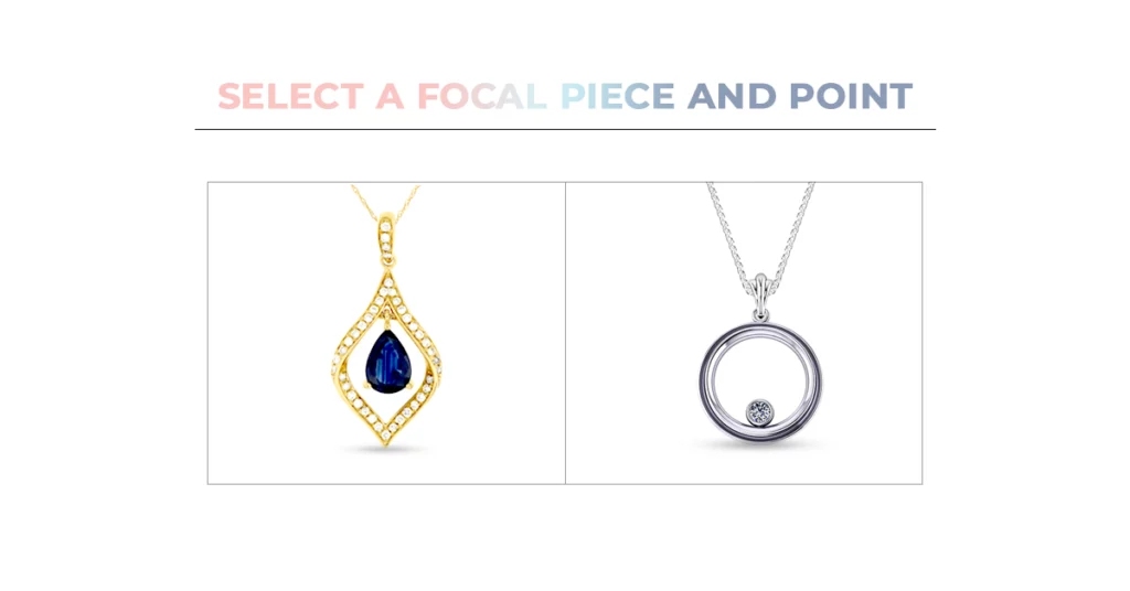 Select a Focal Piece and Point on Diamond Circle Necklaces