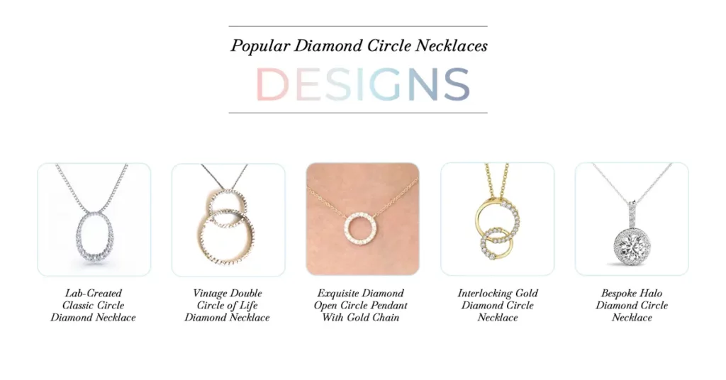 10 Popular Diamond Circle Necklaces Designs