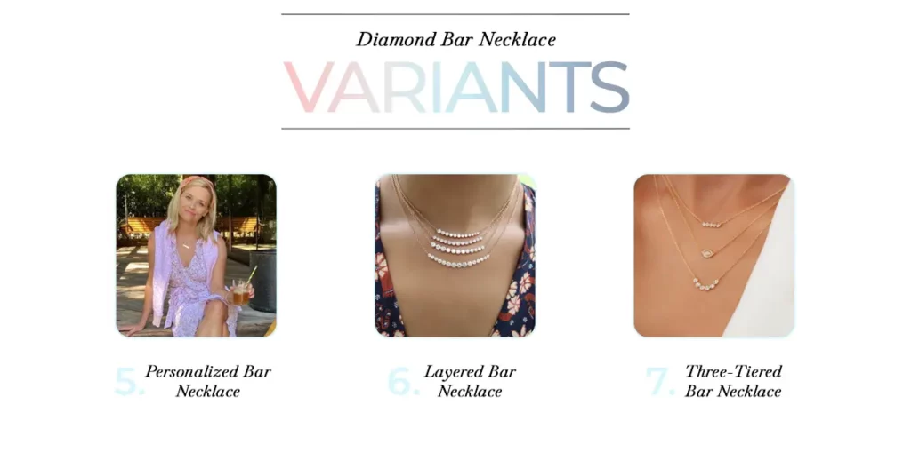 Diamond Bar Necklace Variants