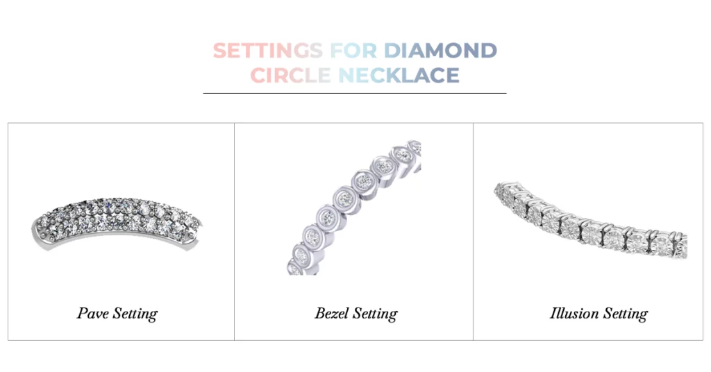 Settings For Diamond Circle Necklace