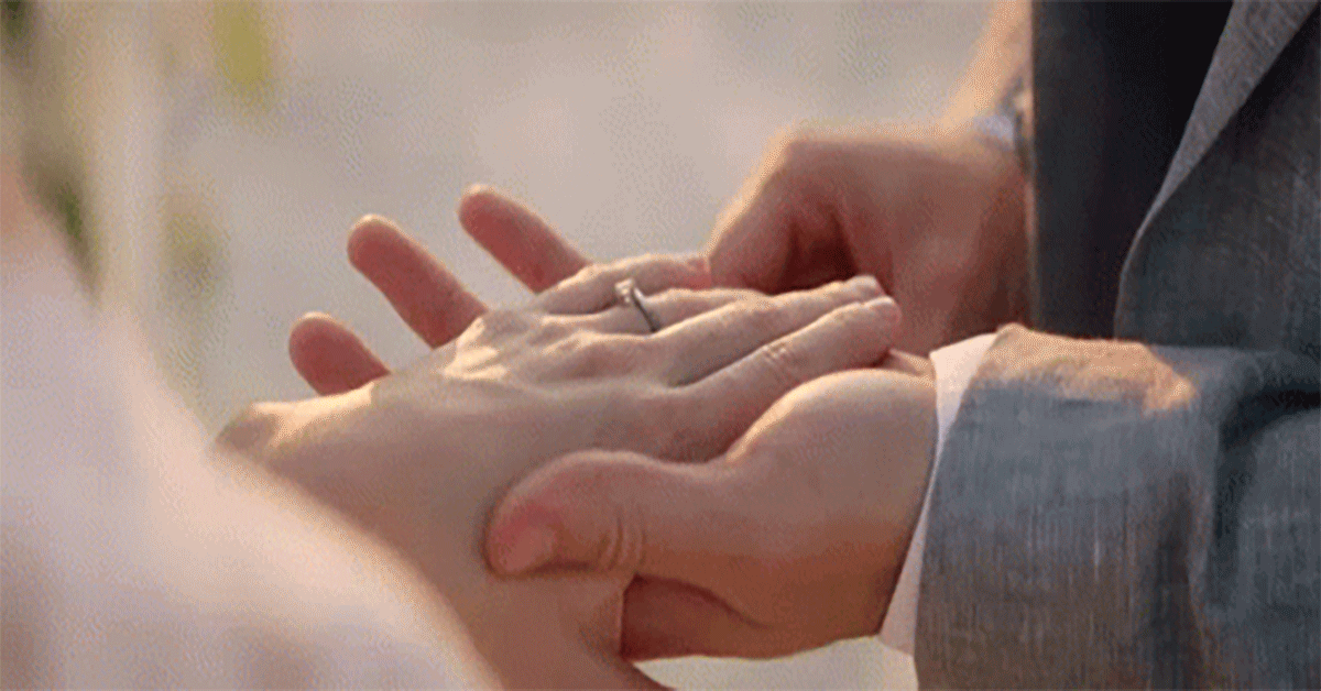 Which Finger Does a Wedding Ring Go On-Gifs