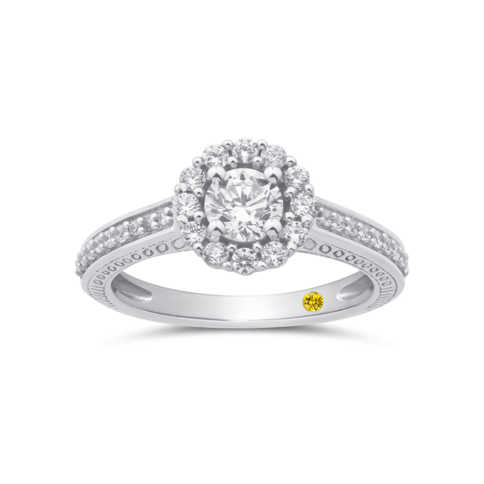 Art Deco Inspired Lab Created Diamond Ring | Avah