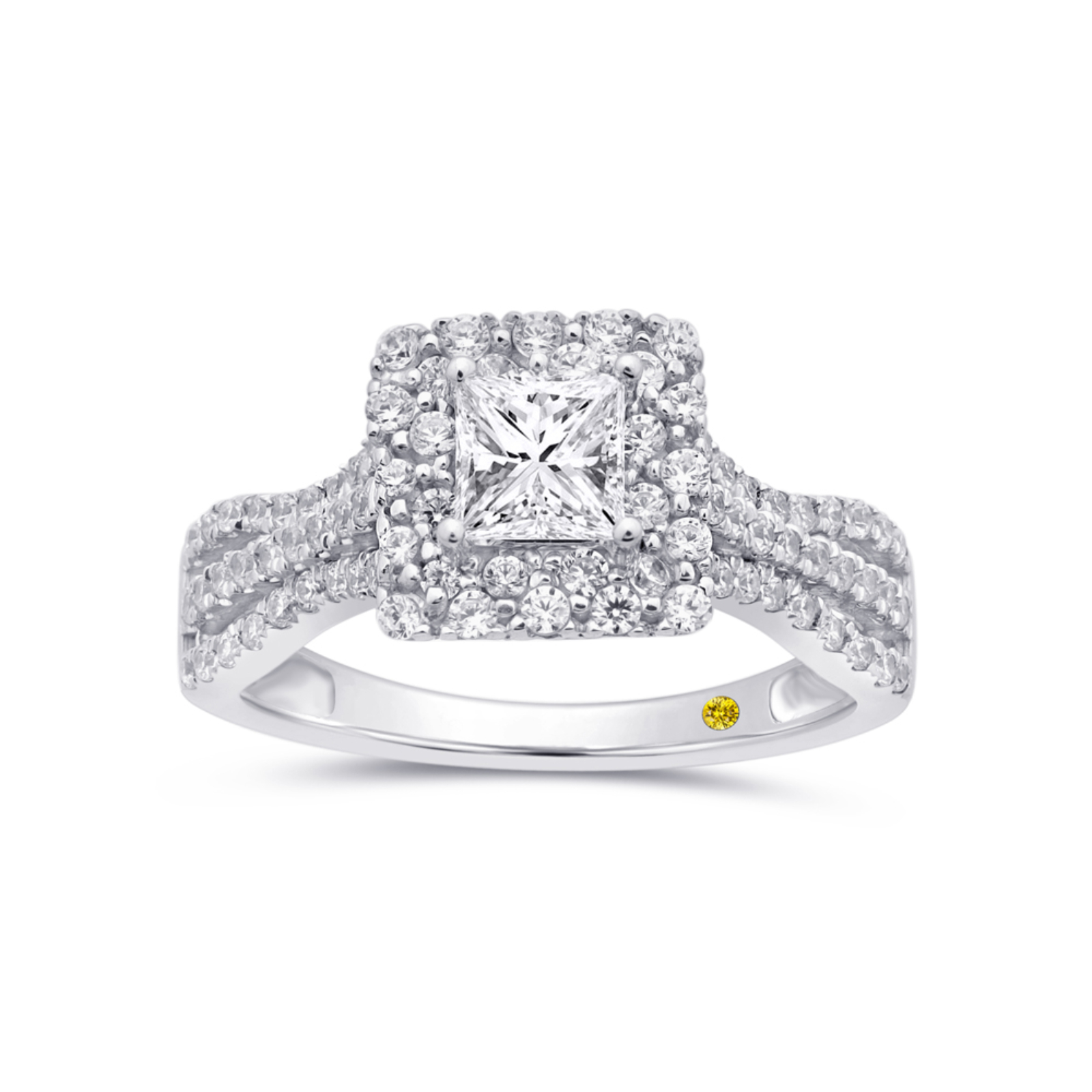 Lab Created Princess Cut Diamond Engagement Ring (1 1/4 ct. tw.) | Irka
