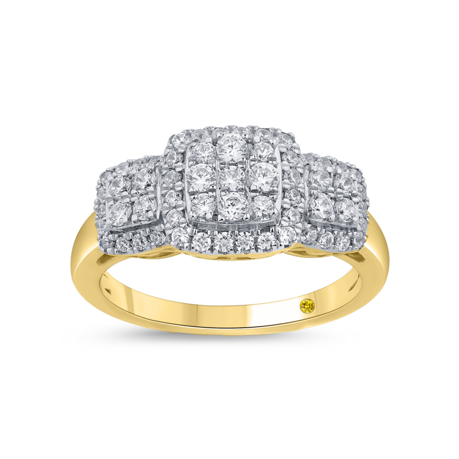Lab Created Three Stone Diamond Ring (3/4 ct. tw.) | Brae