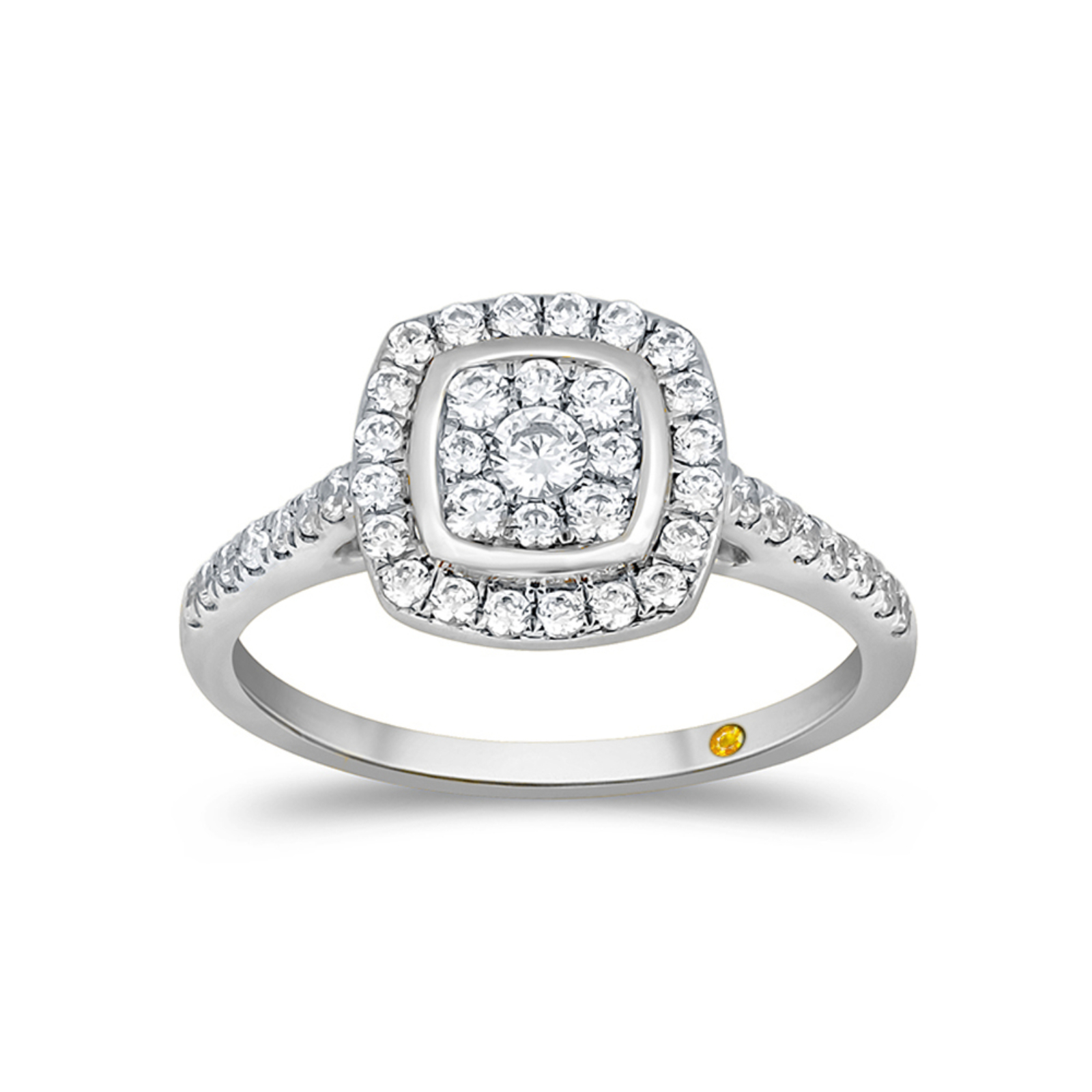 Lab Created Cushion Shaped Diamond Engagement Ring | Zora