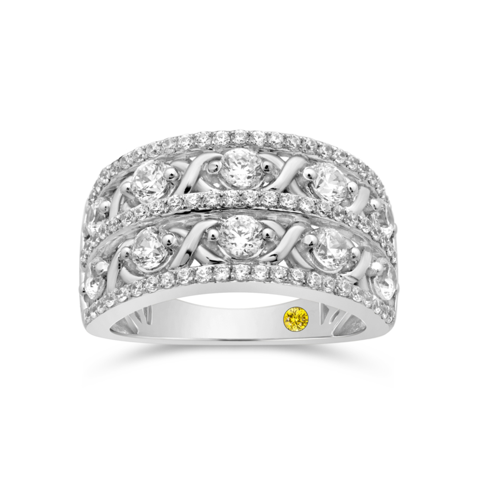 XO" Styled Lab Created Diamond Anniversary Ring (1 1/2 ct. tw.)