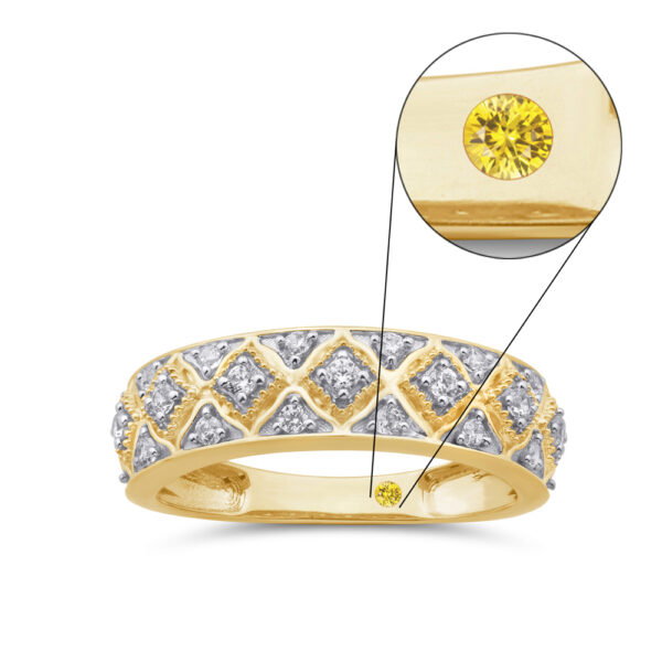 Vintage Inspired Lab Grown Diamond Band Ring