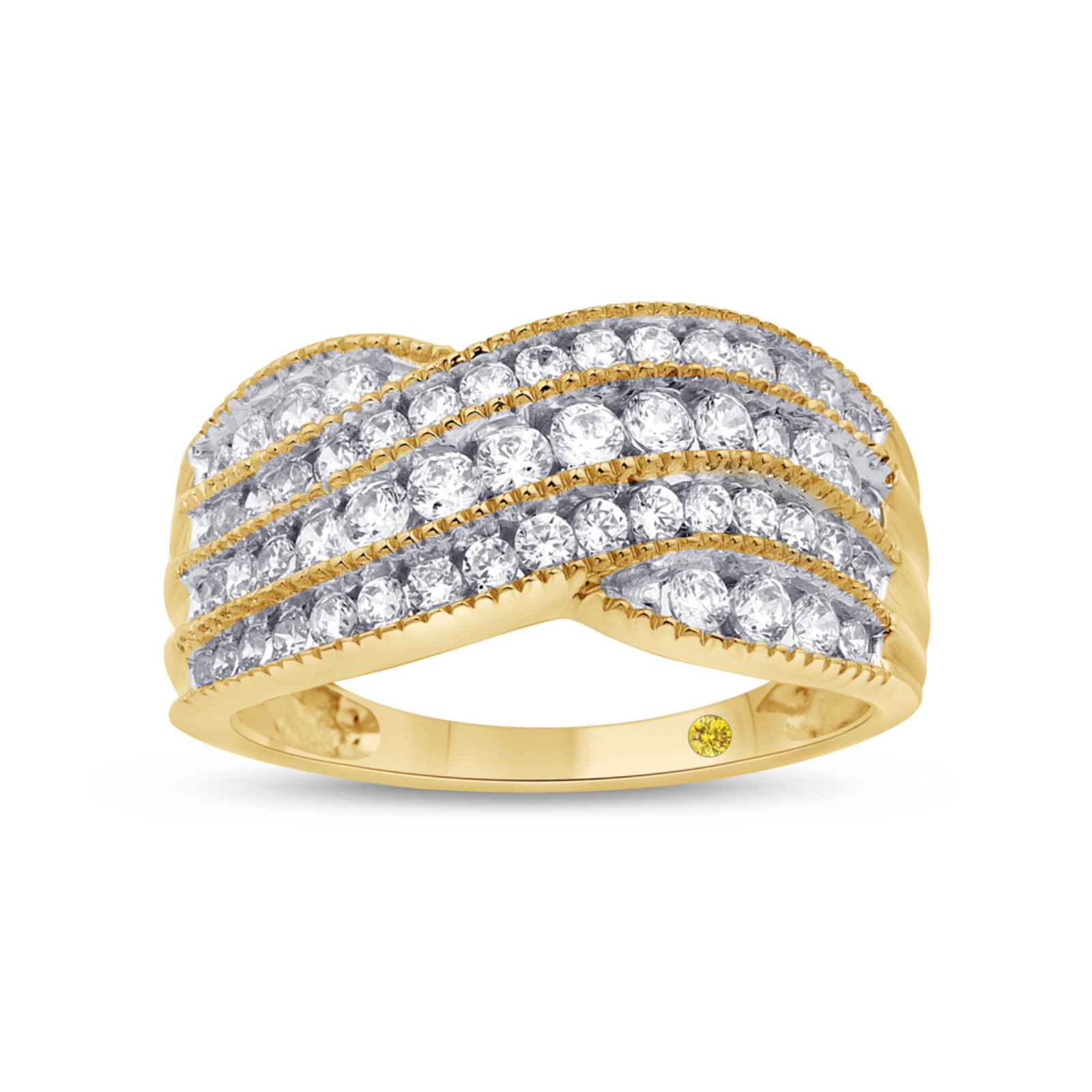 Vintage Inspired Multi Row Lab Grown Diamond Ring (1 ct. tw.) | Bell