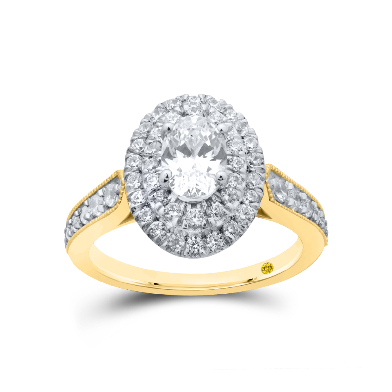 Lab Created Oval Diamond Engagement Ring (1 3/4 ct. tw.) | Audi