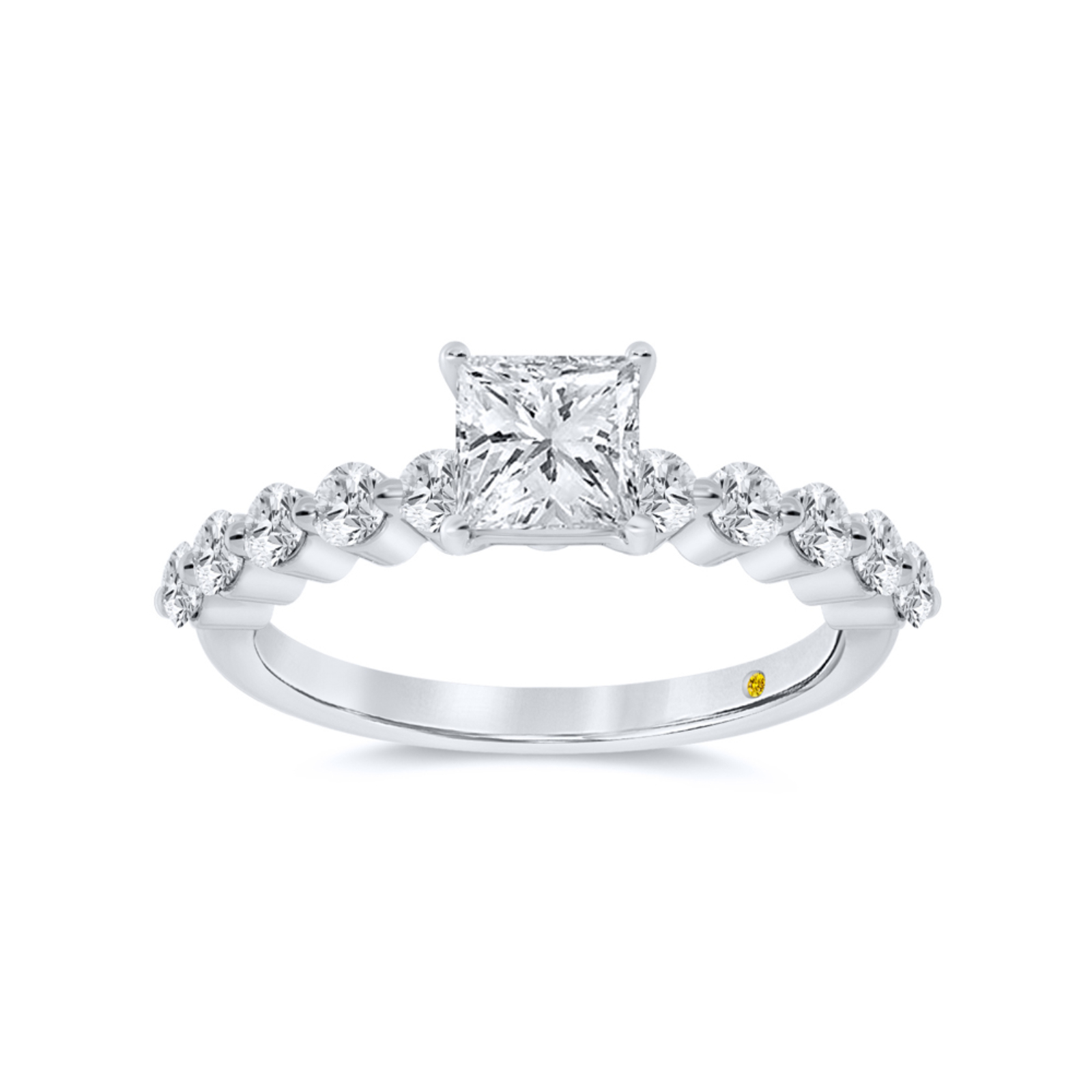 Lab Created Round Brilliant Cut Diamond Engagement Ring (3/4 - 3 ct. tw.) | Como