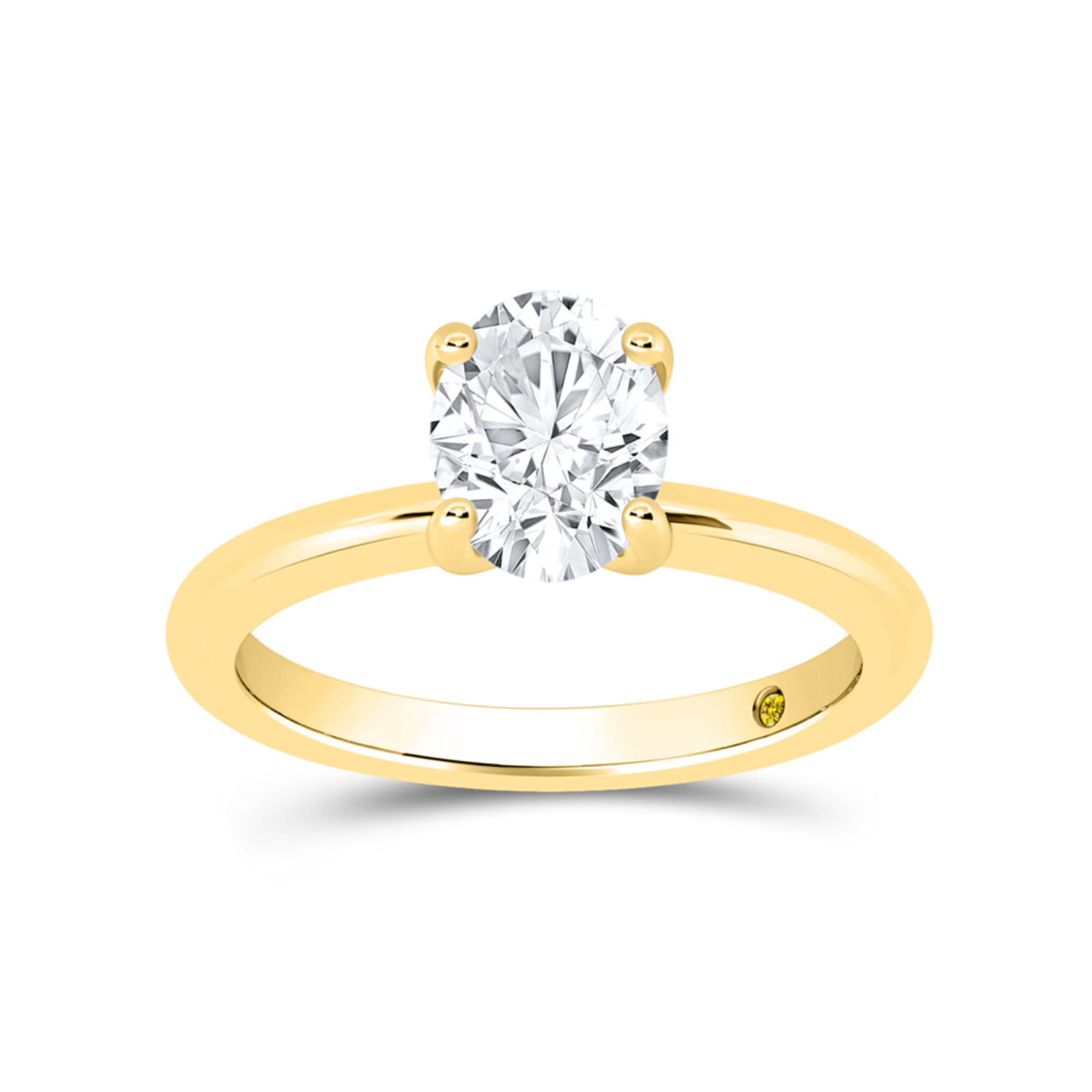 Lab Created Round Brilliant Cut Diamond Engagement Ring (1/2 - 3 ct. tw.) | Nate