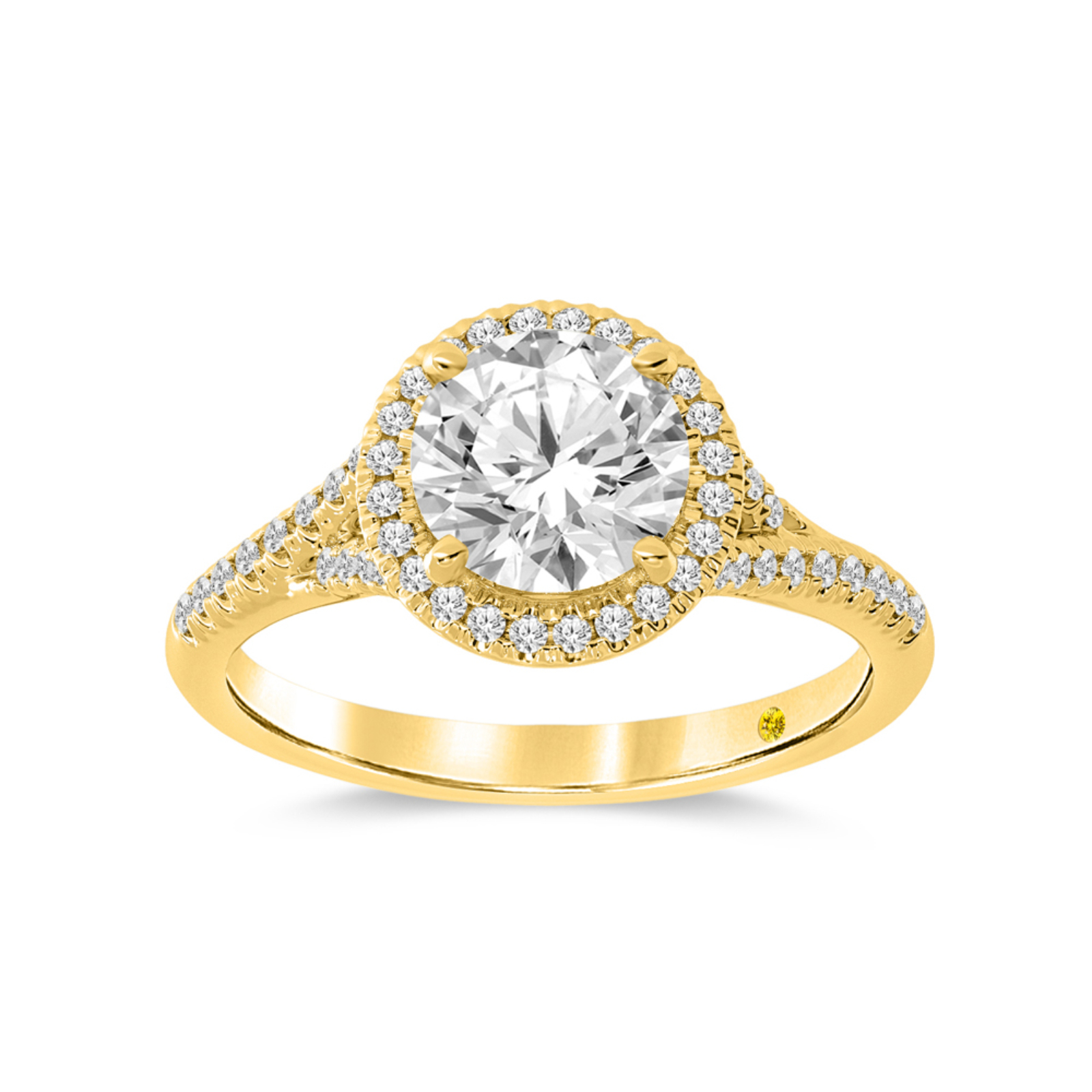 Lab Created Round Brilliant Cut Diamond Engagement Ring (1 - 3 ct. tw.) | Savanna