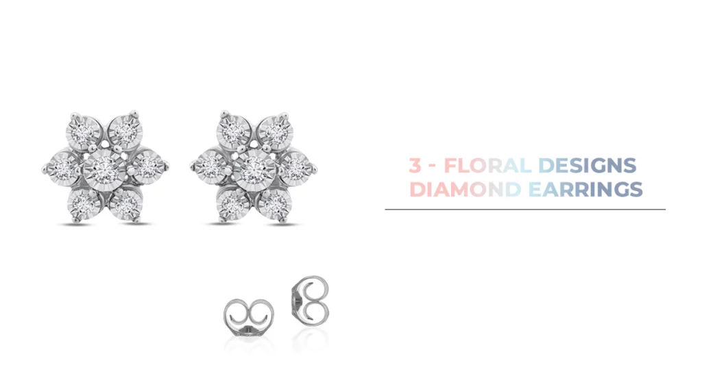 Floral Designs: Diamond Earrings