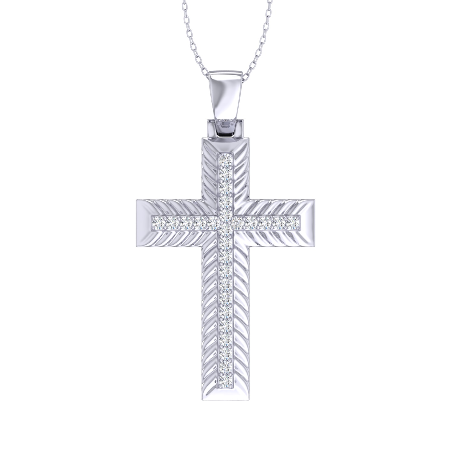 Cross Pendant with Diamond Accents (1/2 ct. tw.)| Dayanah