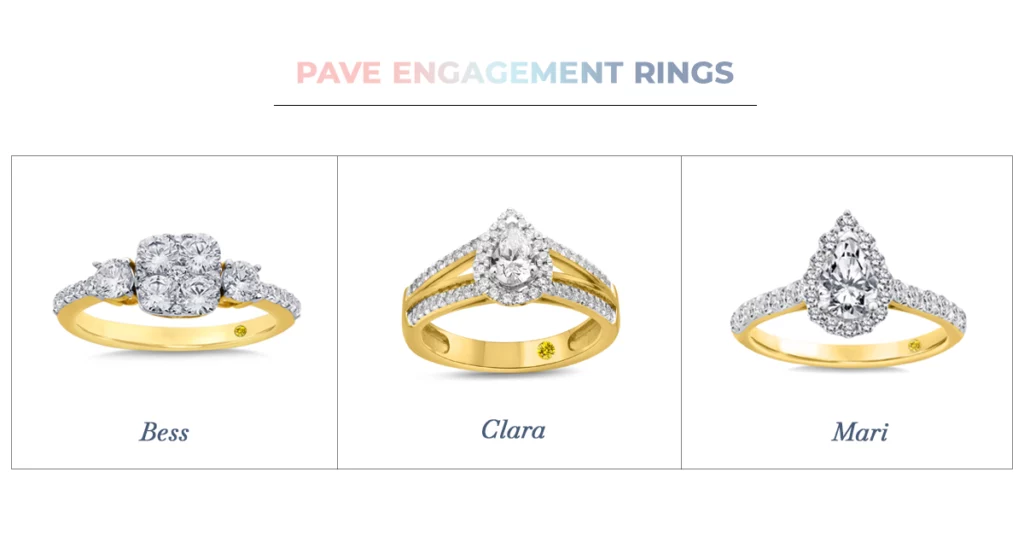 Pave Engagement Rings