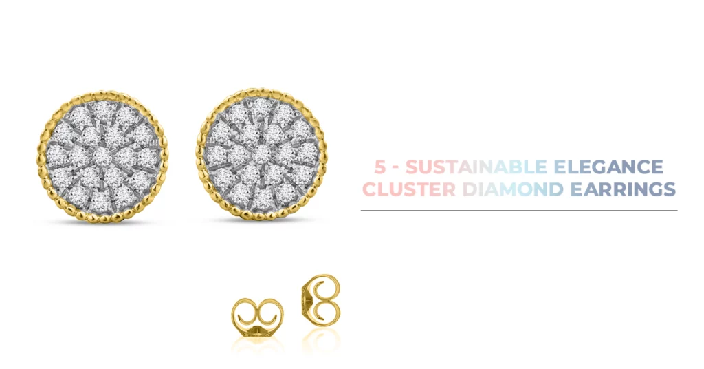 Sustainable Elegance: Cluster Diamond Earrings