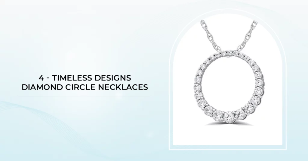 Timeless Designs: Diamond Circle Necklaces