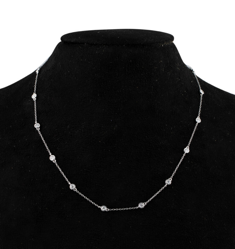Lab Grown Diamond Station Necklace (18-20 inches)