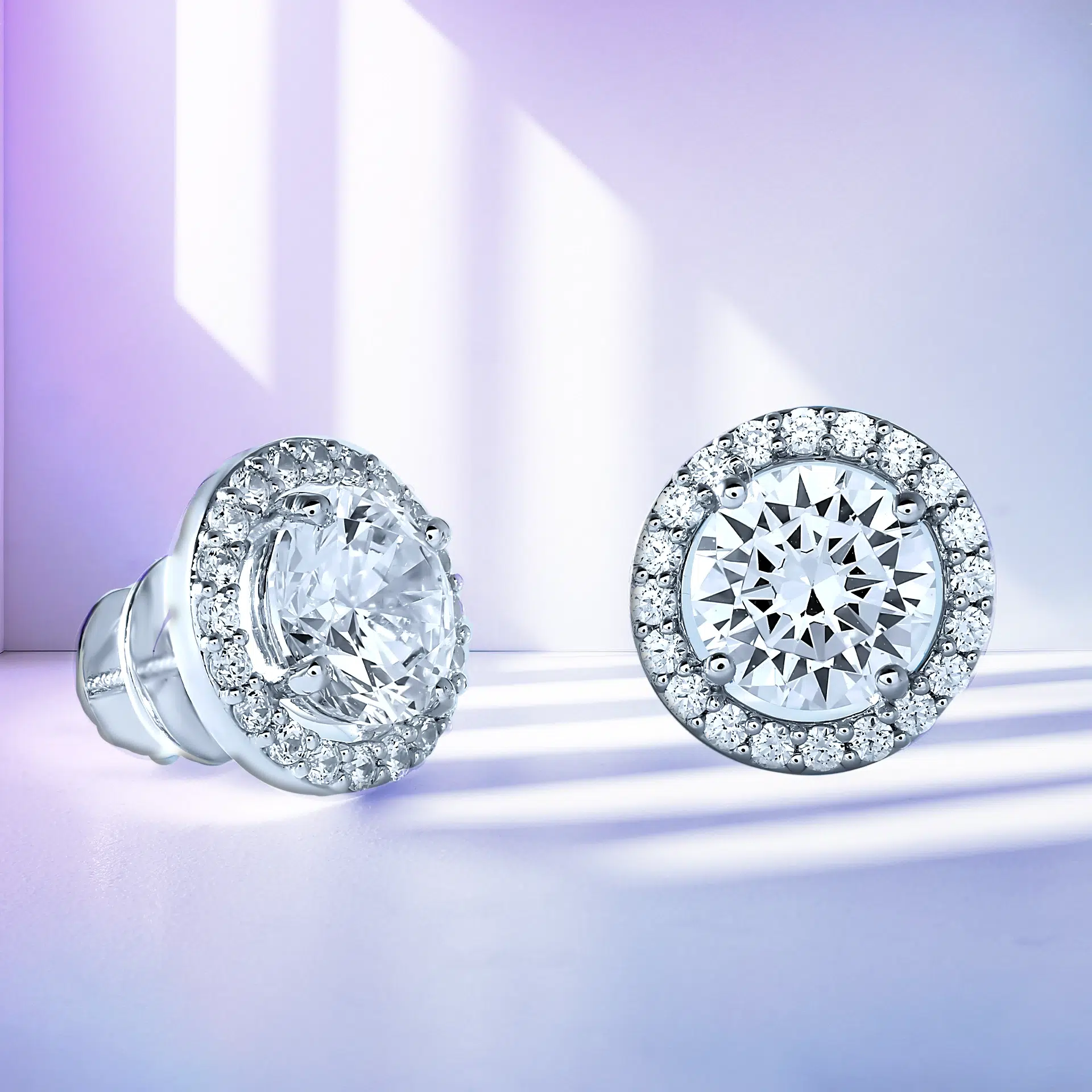 【HYERES LOR】24FW★ Lab Diamond NEW Halo Earrings M 14K HYERES LOR】24FW☆ Lab Diamond NEW Halo Earrings M 14K